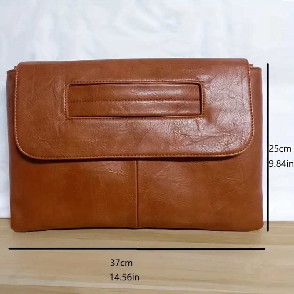 Large Clutch Purse/ (Light Brown)